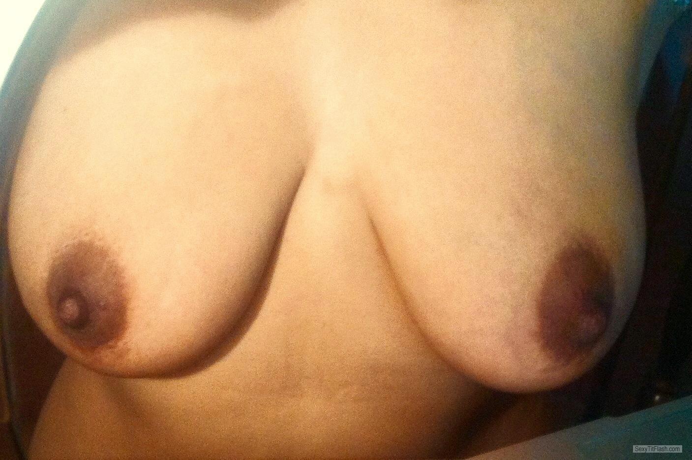 Tit Flash: My Big Tits (Selfie) - Sexy Latina from United Kingdom